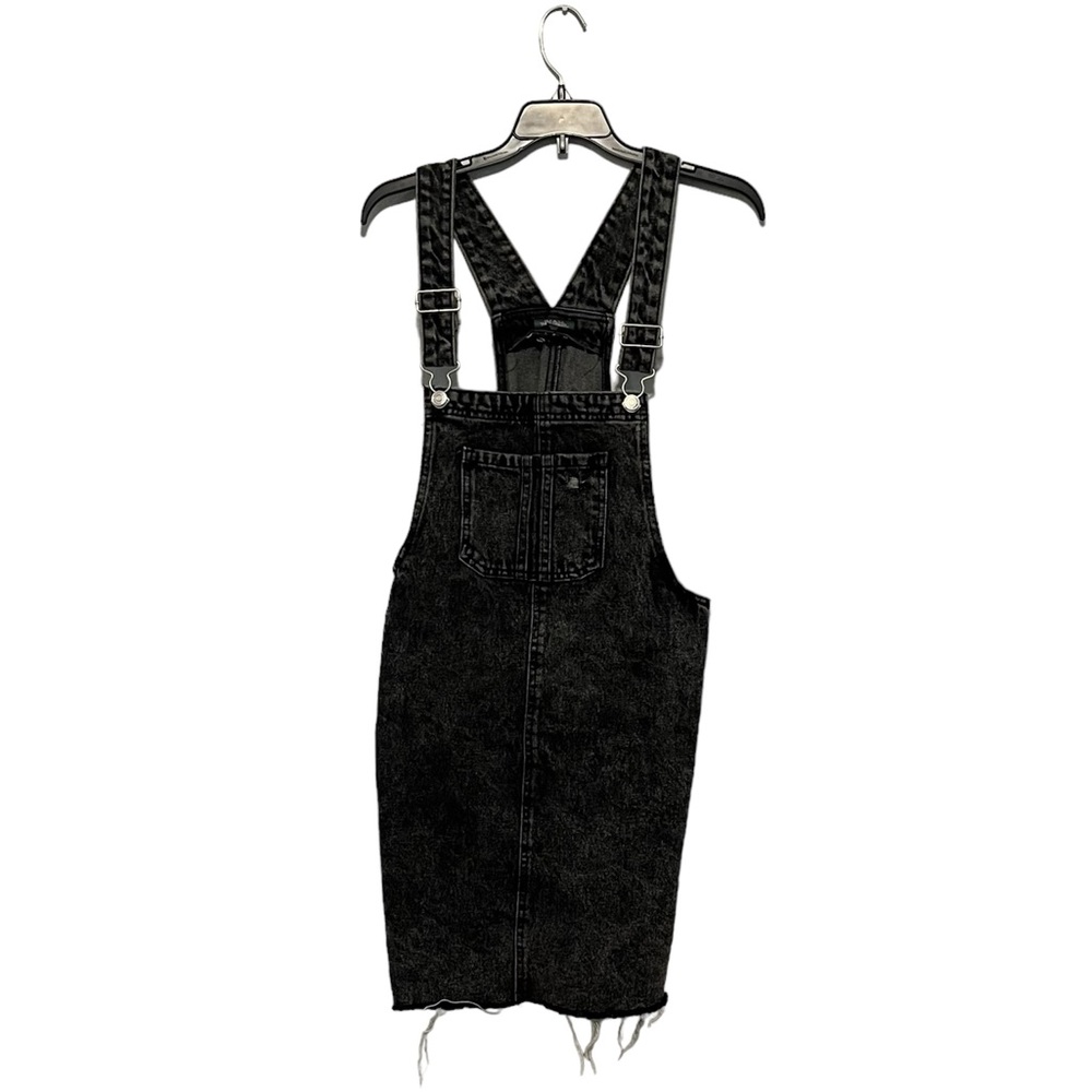 Wild Fable Womens Size M Gray Demin Skirt Overslls Black NWOT